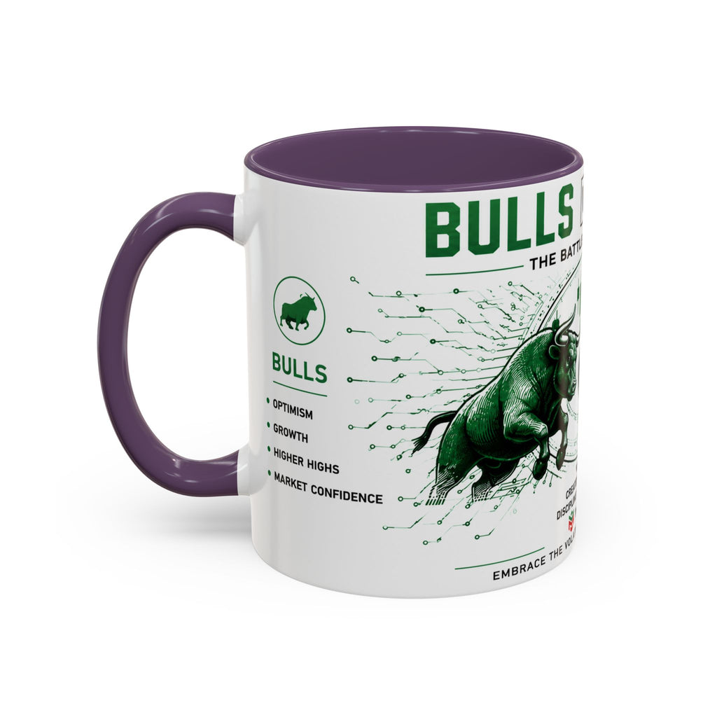 Bulls vs Bears Coffee Mug | Trader Coffee Cup | Stock Market Mug | Crypto Trading Gift | Day Trader Mug | Finance Lover Gift