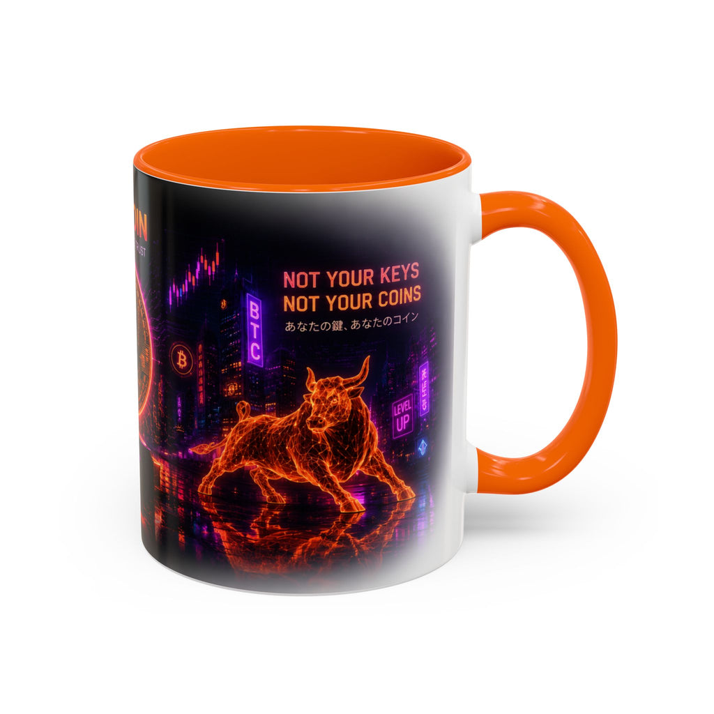 Bitcoin Cyberpunk Coffee Mug | Crypto Trader Mug | Bitcoin Is Freedom Cup | Crypto Gift for Men | Cyberpunk Bitcoin Art Mug