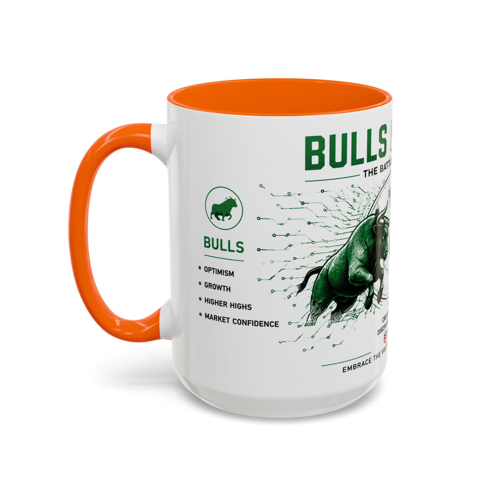 Bulls vs Bears Coffee Mug | Trader Coffee Cup | Stock Market Mug | Crypto Trading Gift | Day Trader Mug | Finance Lover Gift