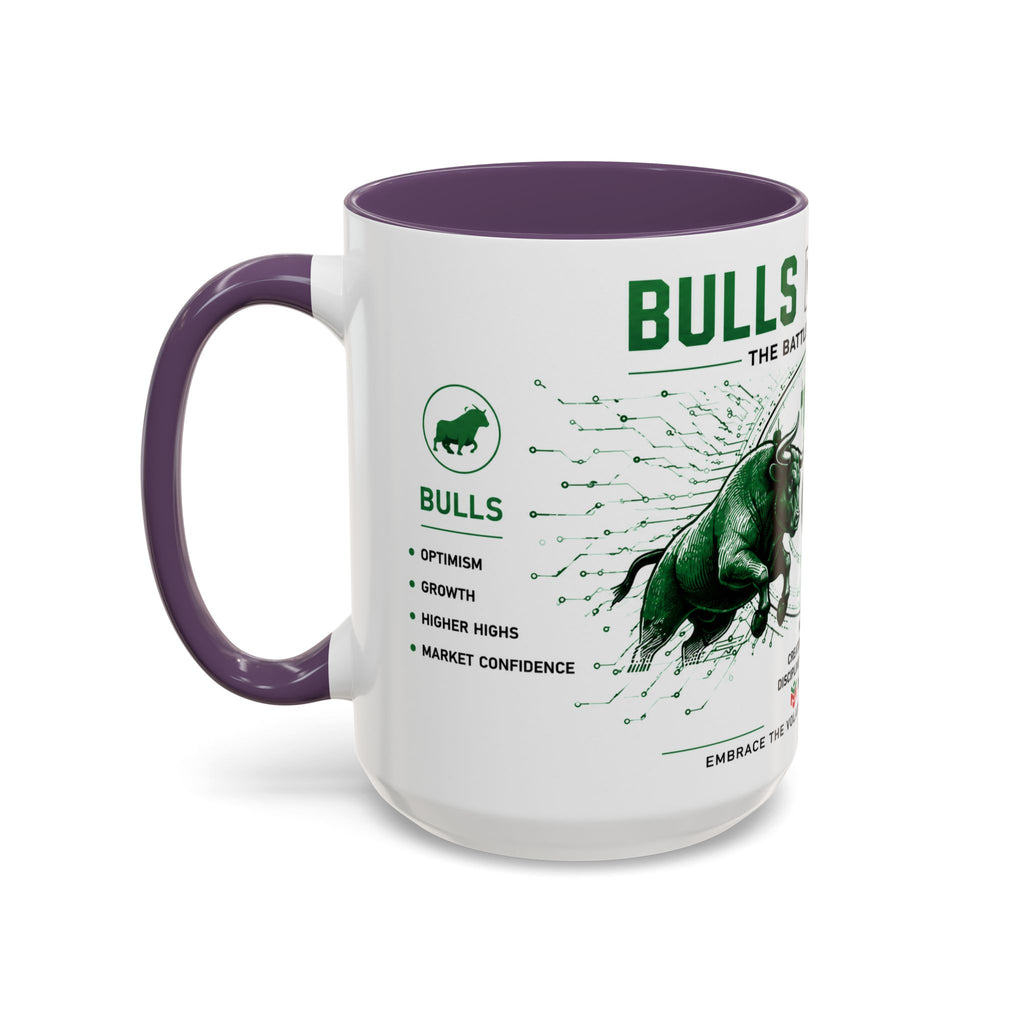 Bulls vs Bears Coffee Mug | Trader Coffee Cup | Stock Market Mug | Crypto Trading Gift | Day Trader Mug | Finance Lover Gift