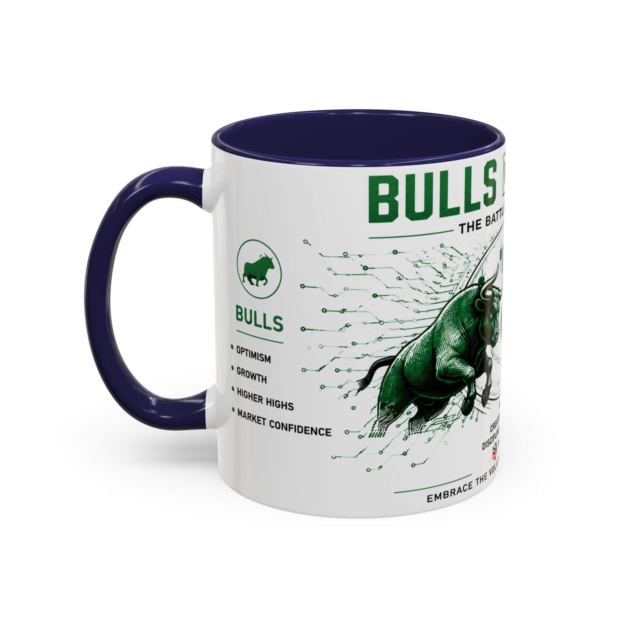 Bulls vs Bears Coffee Mug | Trader Coffee Cup | Stock Market Mug | Crypto Trading Gift | Day Trader Mug | Finance Lover Gift