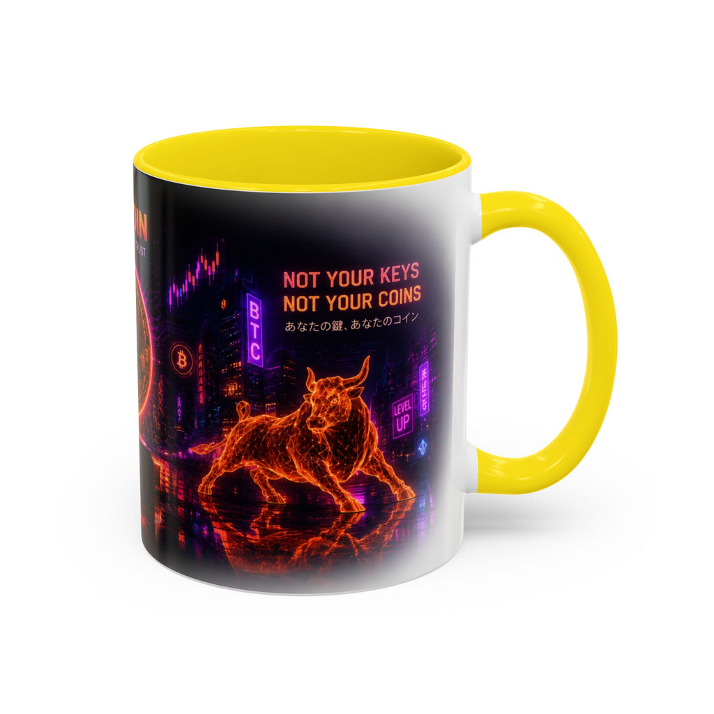 Bitcoin Cyberpunk Coffee Mug | Crypto Trader Mug | Bitcoin Is Freedom Cup | Crypto Gift for Men | Cyberpunk Bitcoin Art Mug