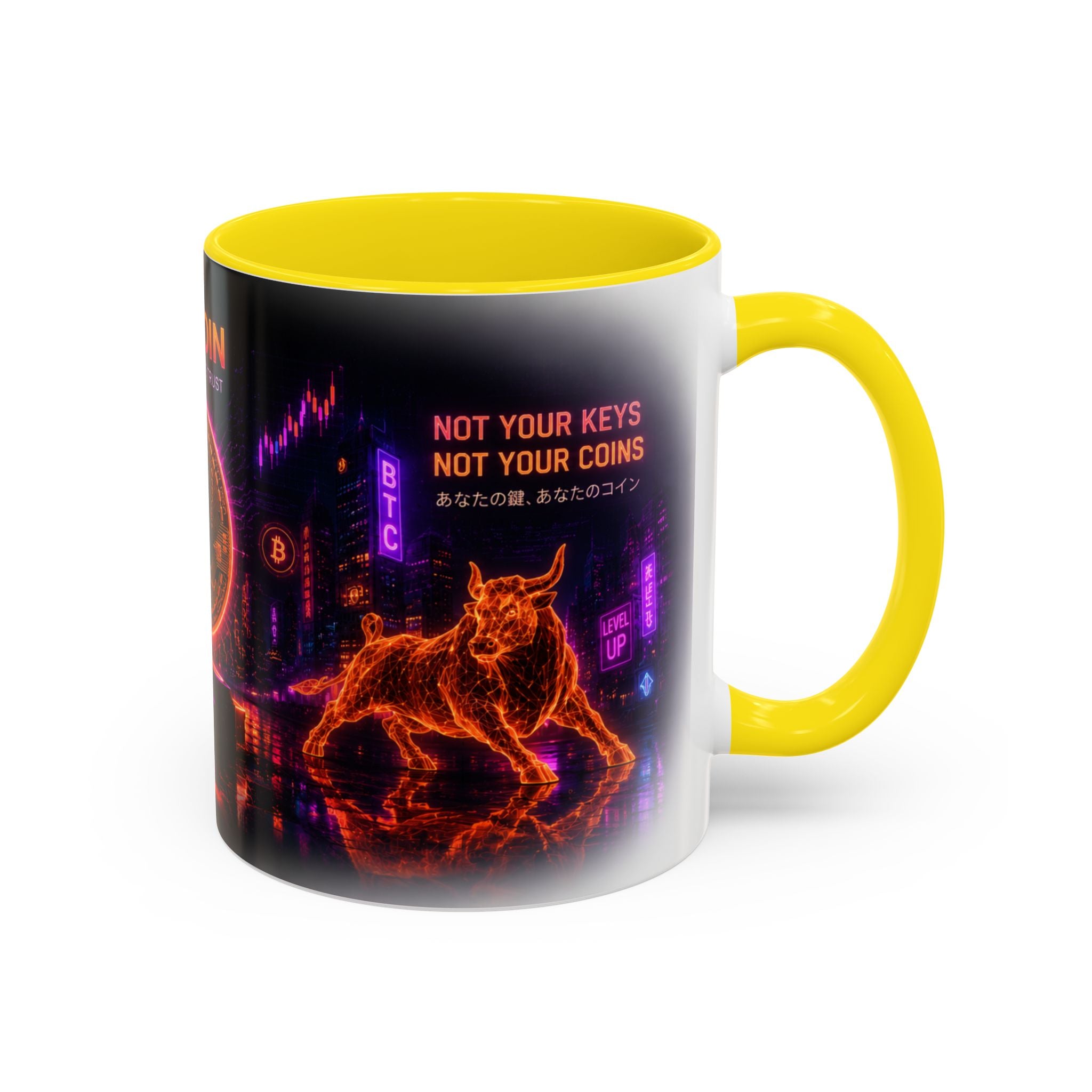 Bitcoin Cyberpunk Coffee Mug | Crypto Trader Mug | Bitcoin Is Freedom Cup | Crypto Gift for Men | Cyberpunk Bitcoin Art Mug