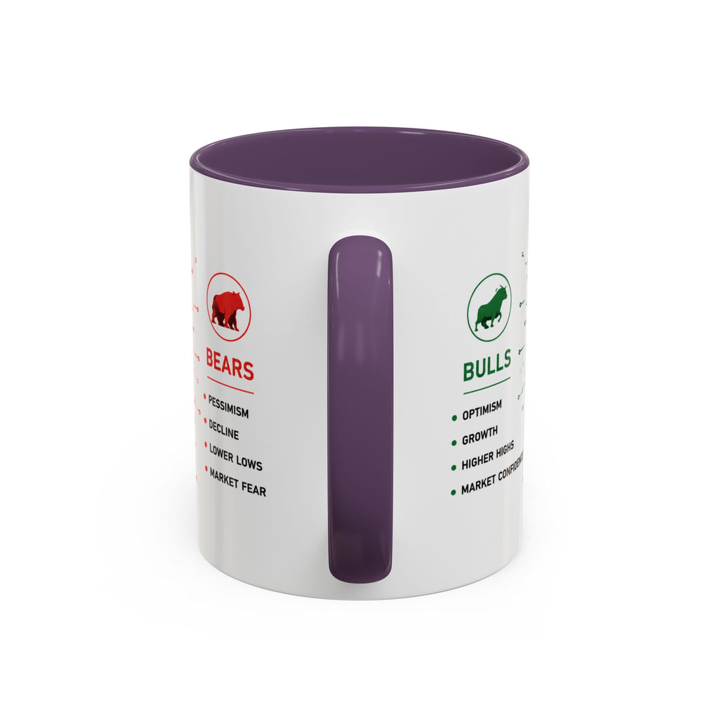Bulls vs Bears Coffee Mug | Trader Coffee Cup | Stock Market Mug | Crypto Trading Gift | Day Trader Mug | Finance Lover Gift