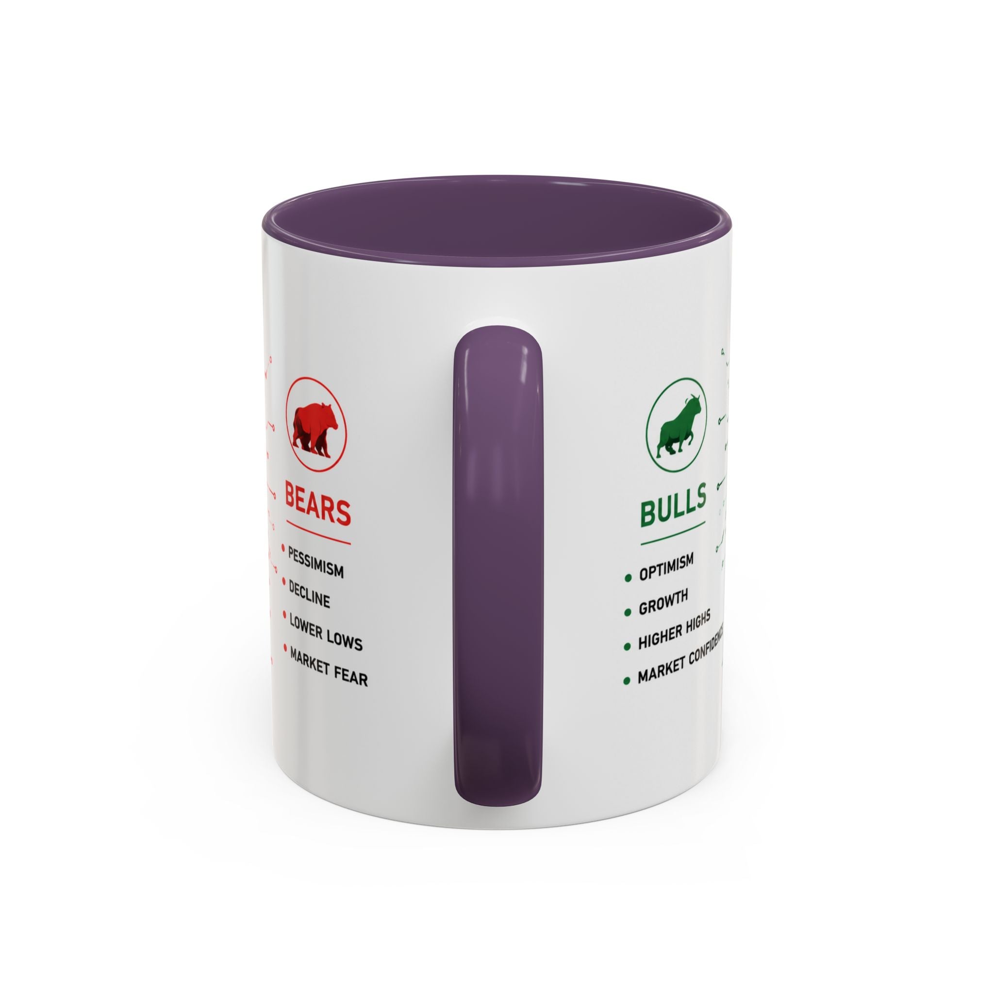 Bulls vs Bears Coffee Mug | Trader Coffee Cup | Stock Market Mug | Crypto Trading Gift | Day Trader Mug | Finance Lover Gift