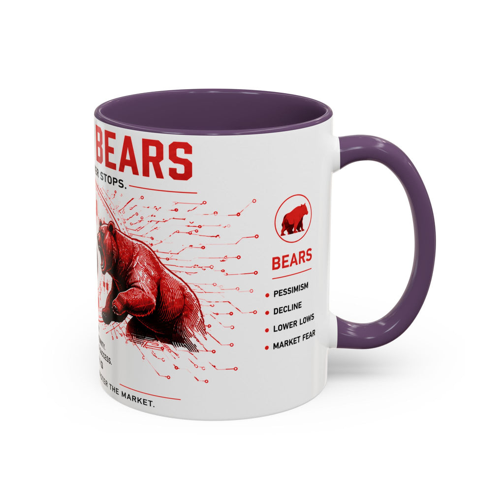 Bulls vs Bears Coffee Mug | Trader Coffee Cup | Stock Market Mug | Crypto Trading Gift | Day Trader Mug | Finance Lover Gift