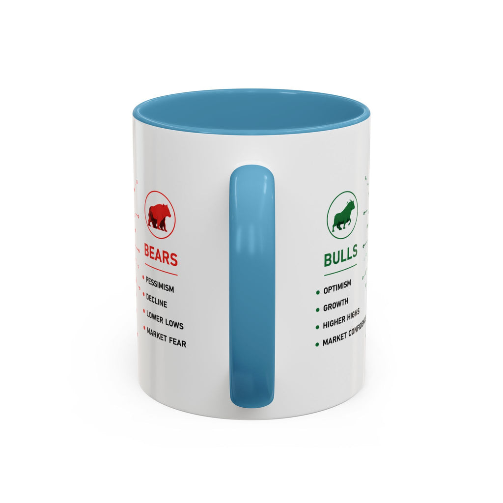 Bulls vs Bears Coffee Mug | Trader Coffee Cup | Stock Market Mug | Crypto Trading Gift | Day Trader Mug | Finance Lover Gift