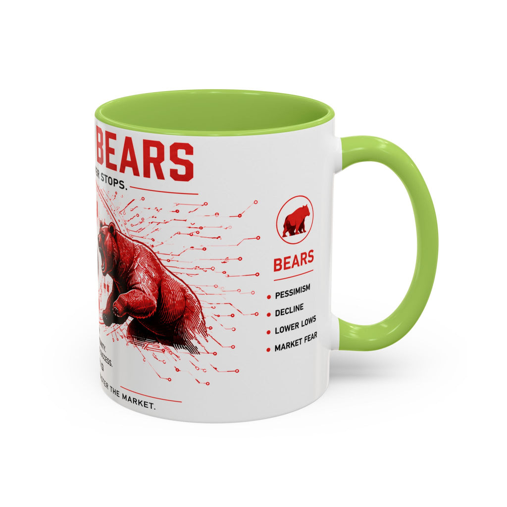 Bulls vs Bears Coffee Mug | Trader Coffee Cup | Stock Market Mug | Crypto Trading Gift | Day Trader Mug | Finance Lover Gift