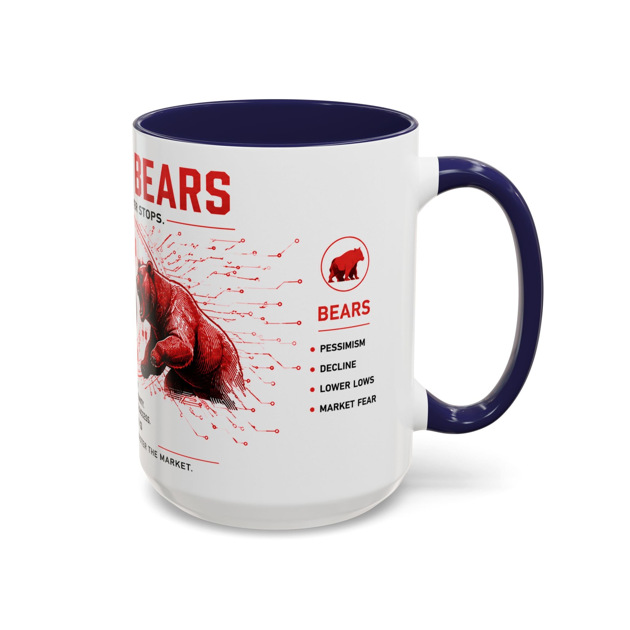Bulls vs Bears Coffee Mug | Trader Coffee Cup | Stock Market Mug | Crypto Trading Gift | Day Trader Mug | Finance Lover Gift