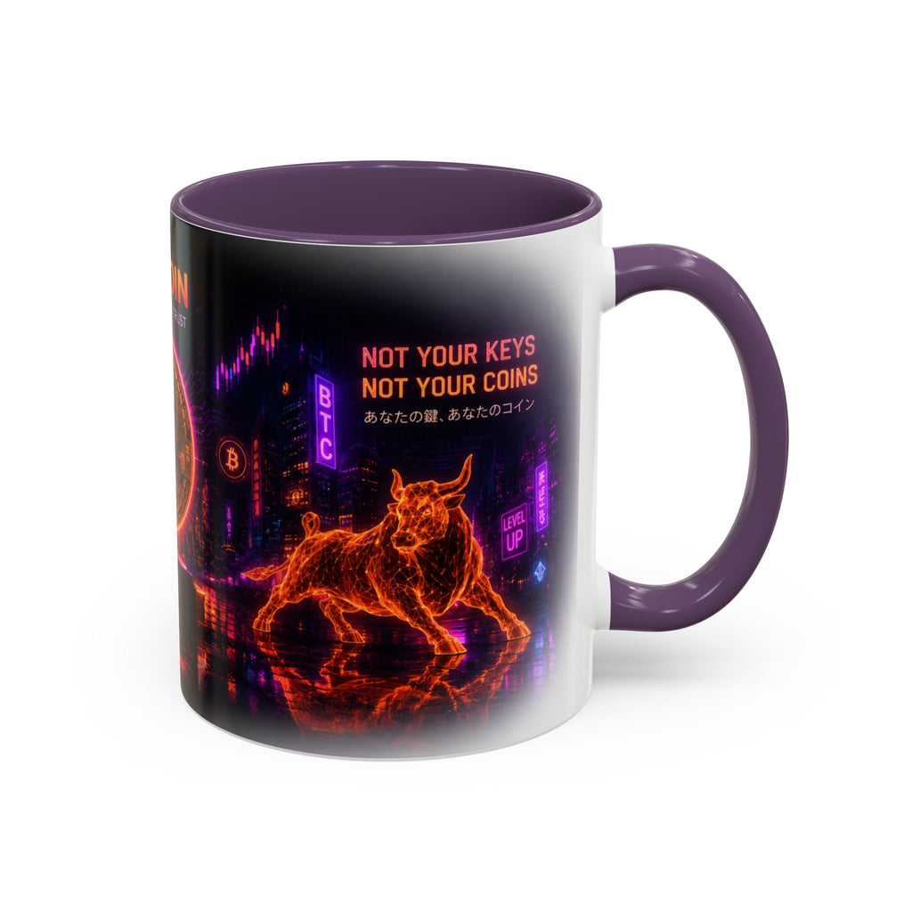 Bitcoin Cyberpunk Coffee Mug | Crypto Trader Mug | Bitcoin Is Freedom Cup | Crypto Gift for Men | Cyberpunk Bitcoin Art Mug