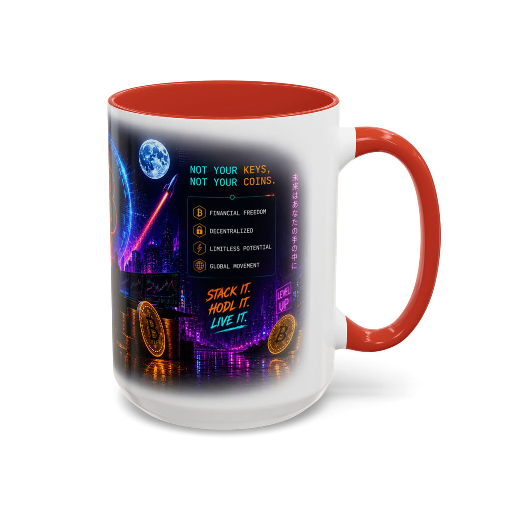 Bitcoin Cyberpunk Coffee Mug | Crypto Trader Mug | Bitcoin Is Freedom Cup | Crypto Gift for Men | Cyberpunk Bitcoin Art Mug