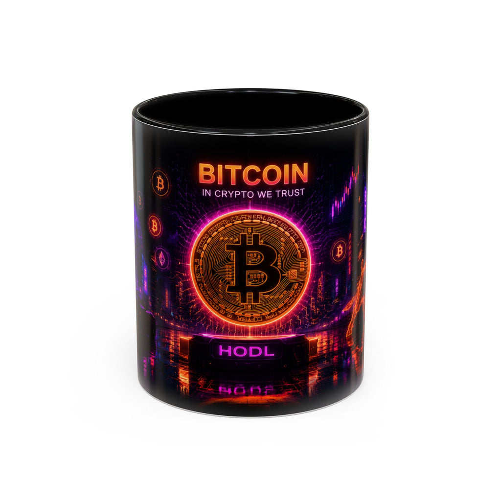 Bitcoin cyberpunk coffee mug for crypto traders Bitcoin investors and blockchain gift ideas