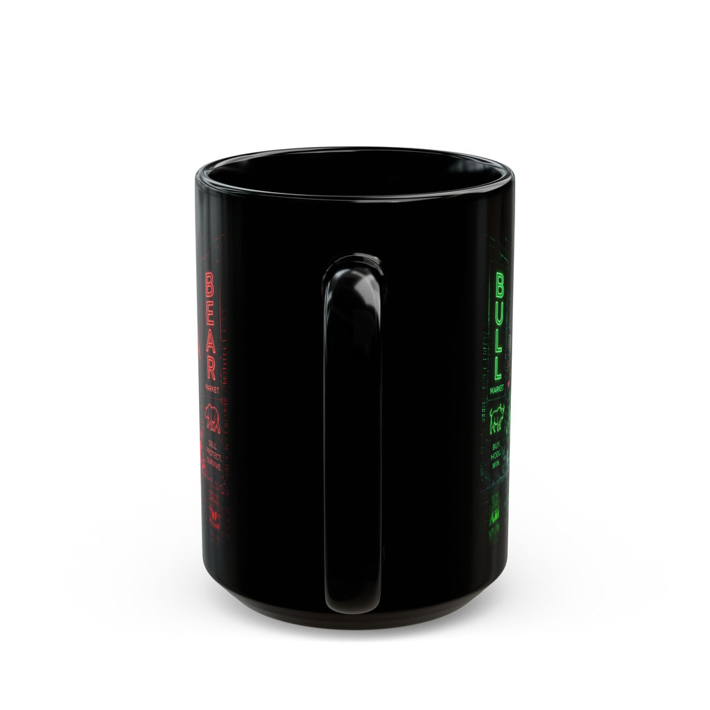 Bull vs Bear Bitcoin Mug | Crypto Coffee Mug | Trading Mug | Day Trader Gift | Bitcoin Cup | Stock Market Coffee Mug | Cyberpunk Mug