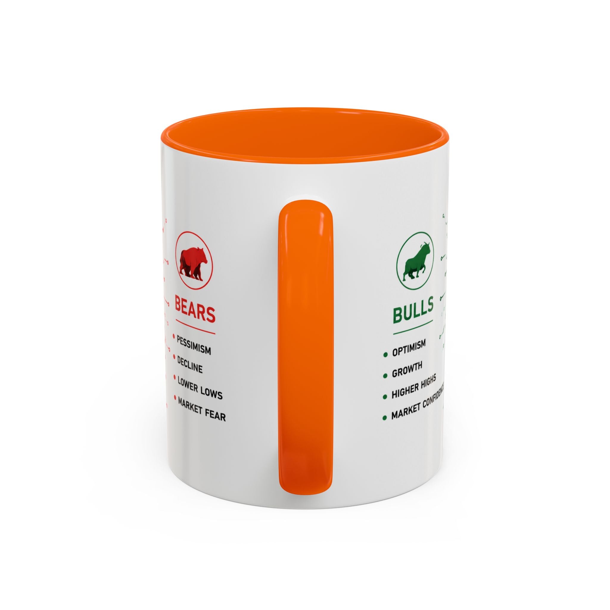 Bulls vs Bears Coffee Mug | Trader Coffee Cup | Stock Market Mug | Crypto Trading Gift | Day Trader Mug | Finance Lover Gift