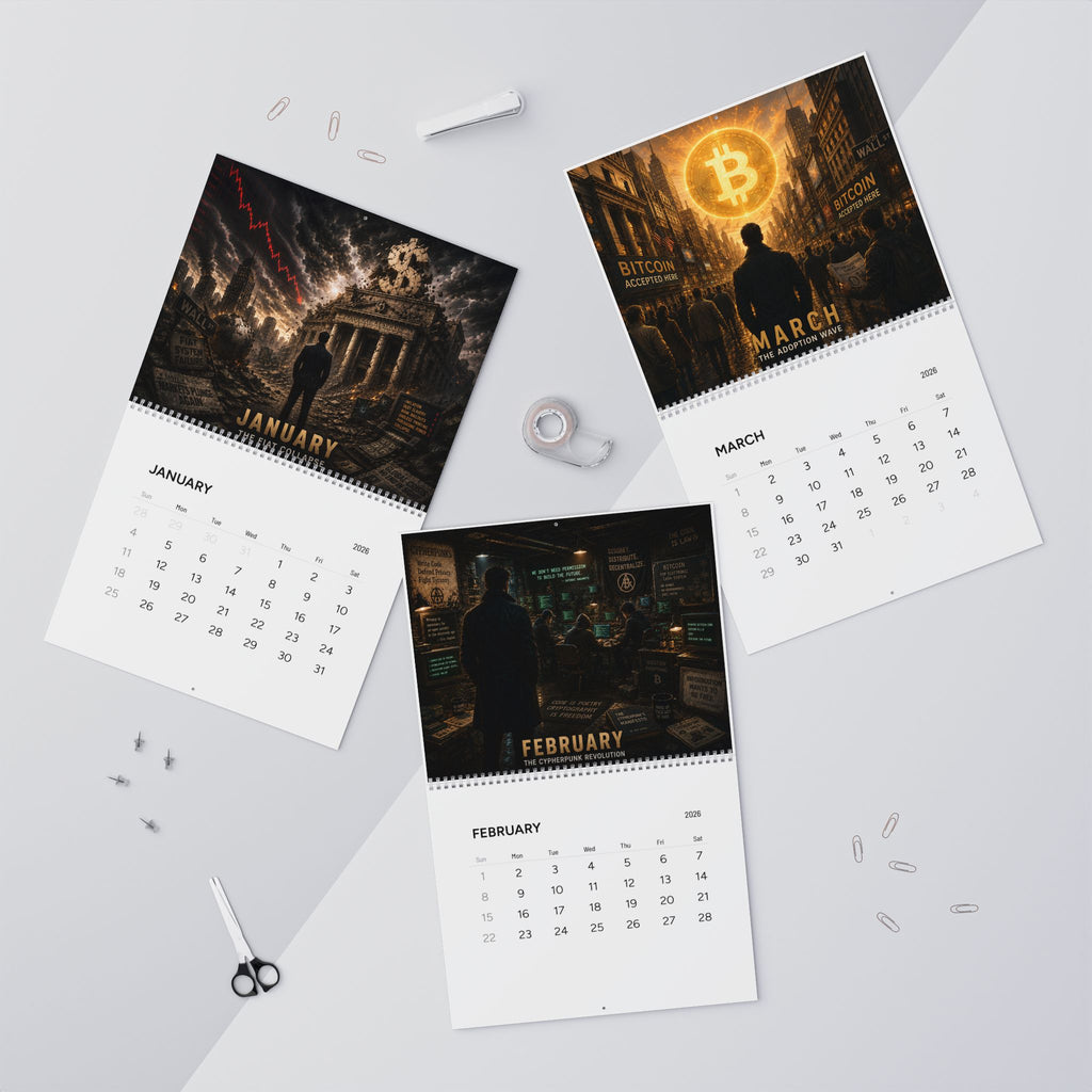 Crypto investor calendar product mockup