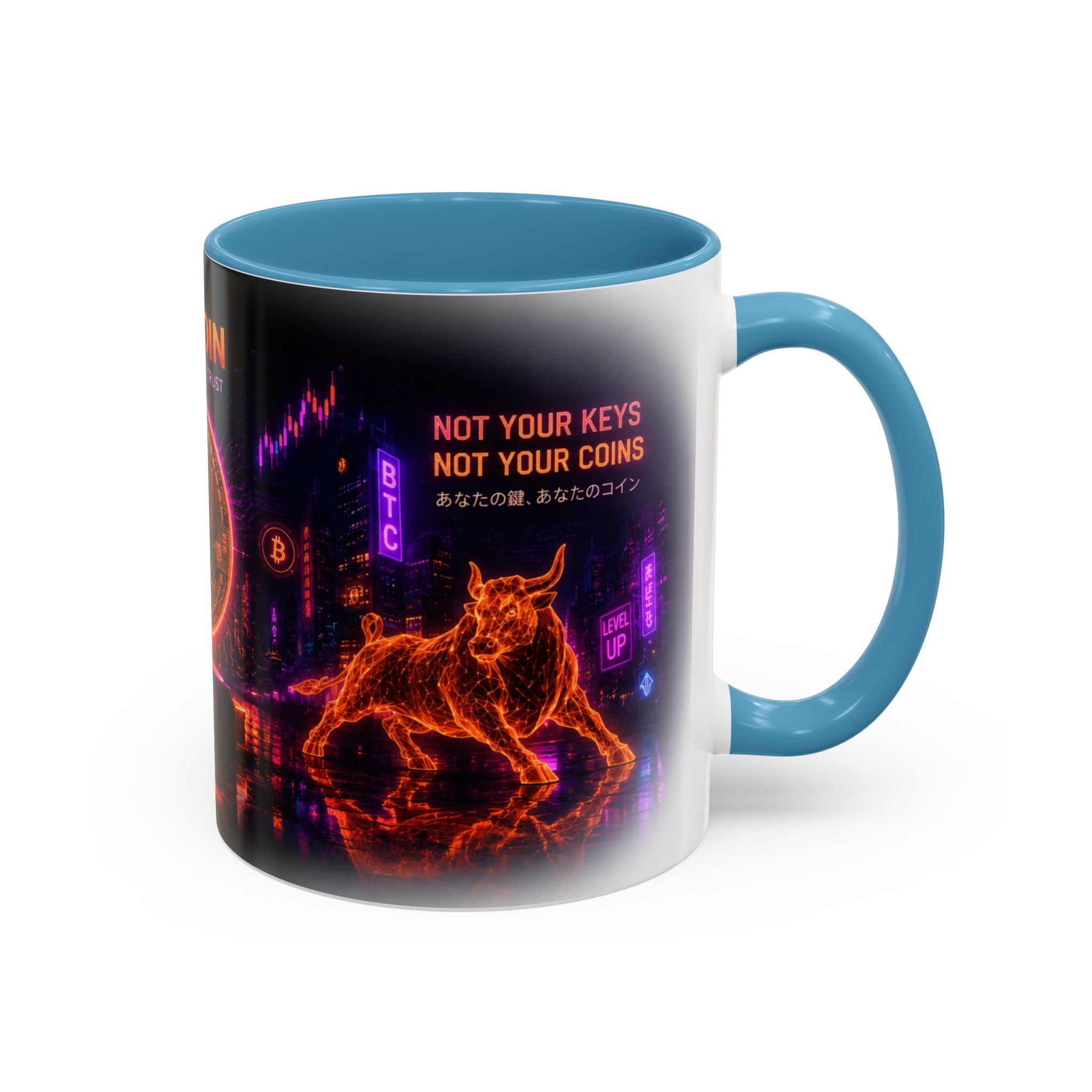Bitcoin Cyberpunk Coffee Mug | Crypto Trader Mug | Bitcoin Is Freedom Cup | Crypto Gift for Men | Cyberpunk Bitcoin Art Mug