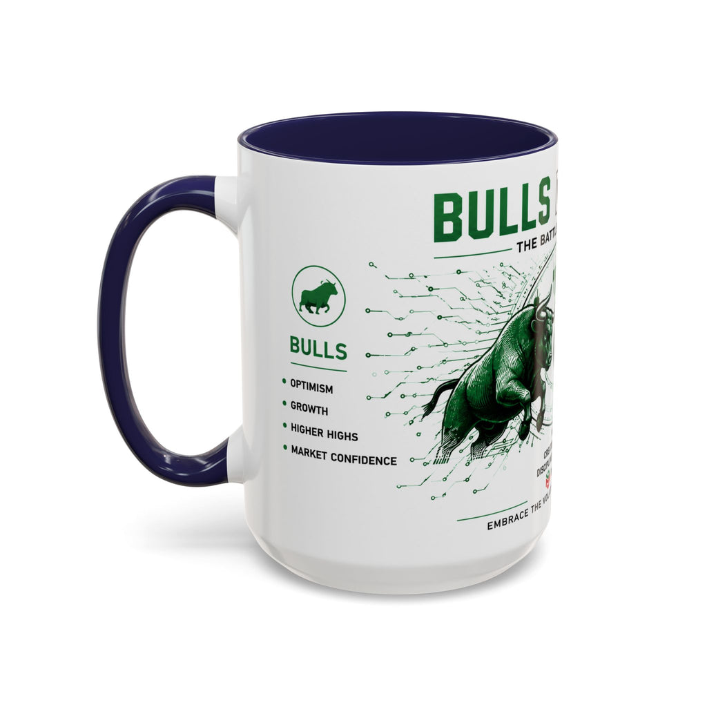 Bulls vs Bears Coffee Mug | Trader Coffee Cup | Stock Market Mug | Crypto Trading Gift | Day Trader Mug | Finance Lover Gift