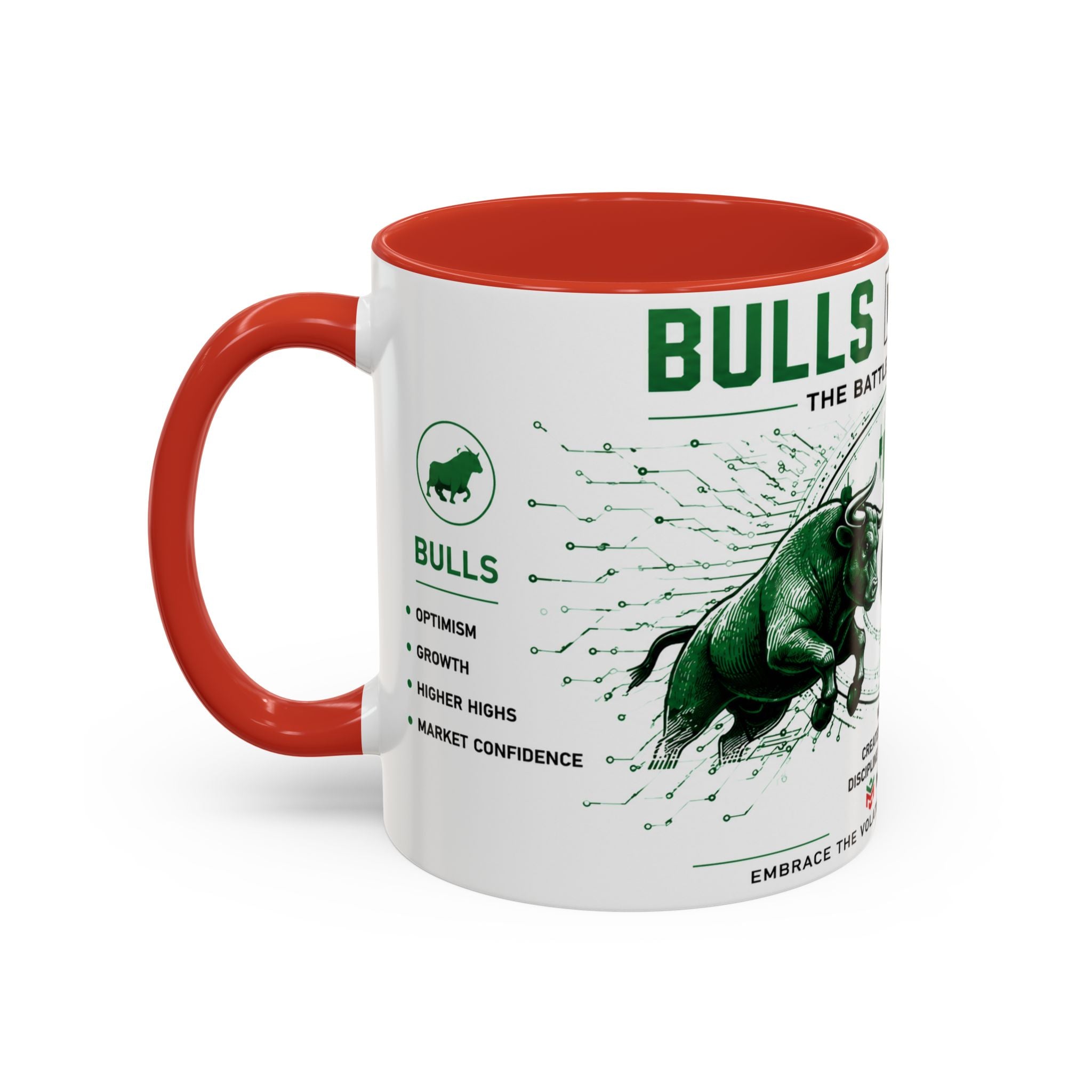 Bulls vs Bears Coffee Mug | Trader Coffee Cup | Stock Market Mug | Crypto Trading Gift | Day Trader Mug | Finance Lover Gift