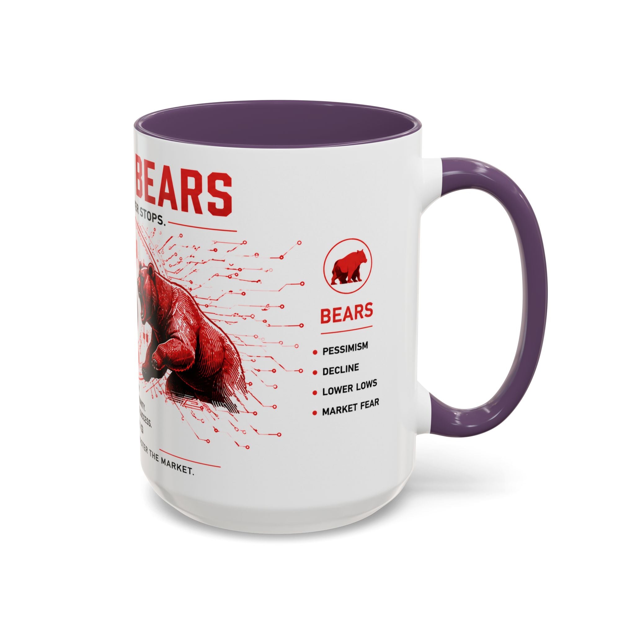 Bulls vs Bears Coffee Mug | Trader Coffee Cup | Stock Market Mug | Crypto Trading Gift | Day Trader Mug | Finance Lover Gift