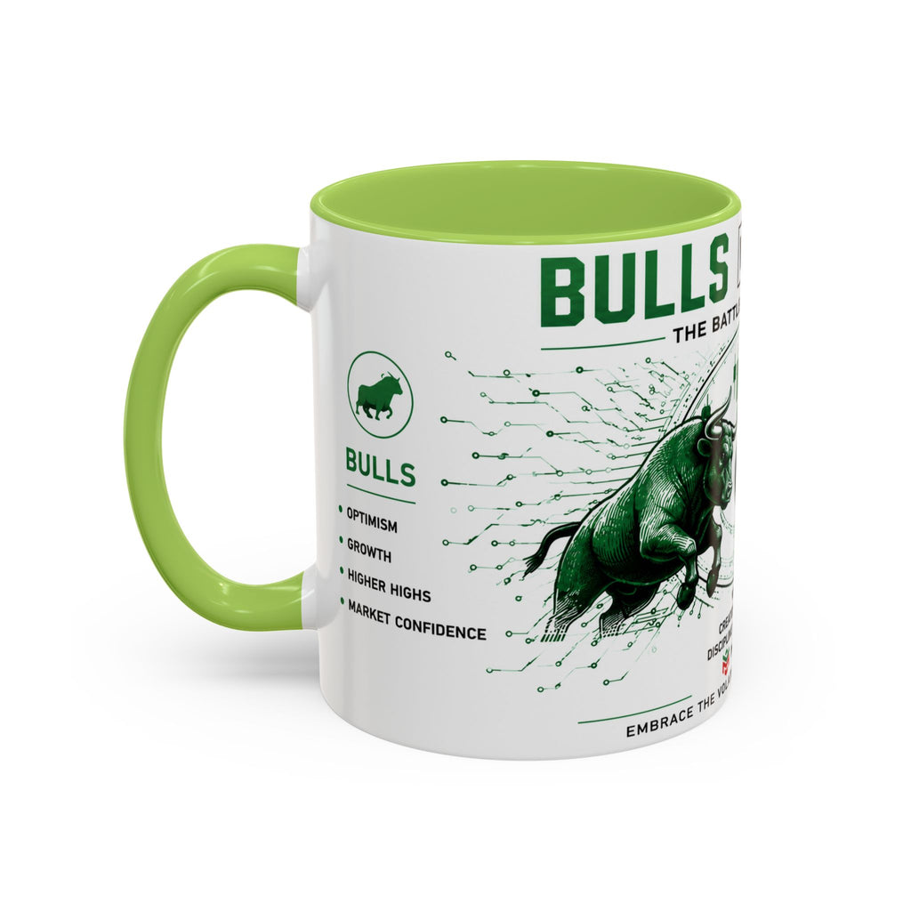 Bulls vs Bears Coffee Mug | Trader Coffee Cup | Stock Market Mug | Crypto Trading Gift | Day Trader Mug | Finance Lover Gift