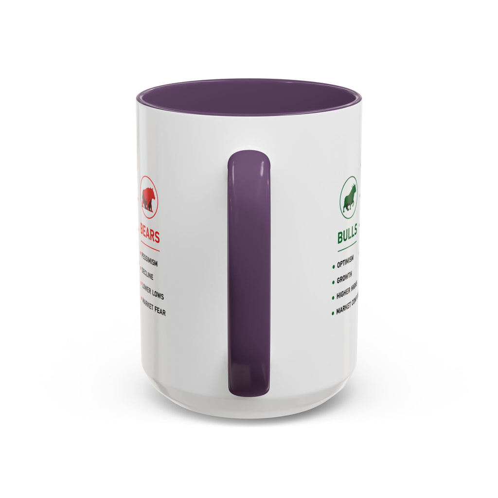 Bulls vs Bears Coffee Mug | Trader Coffee Cup | Stock Market Mug | Crypto Trading Gift | Day Trader Mug | Finance Lover Gift