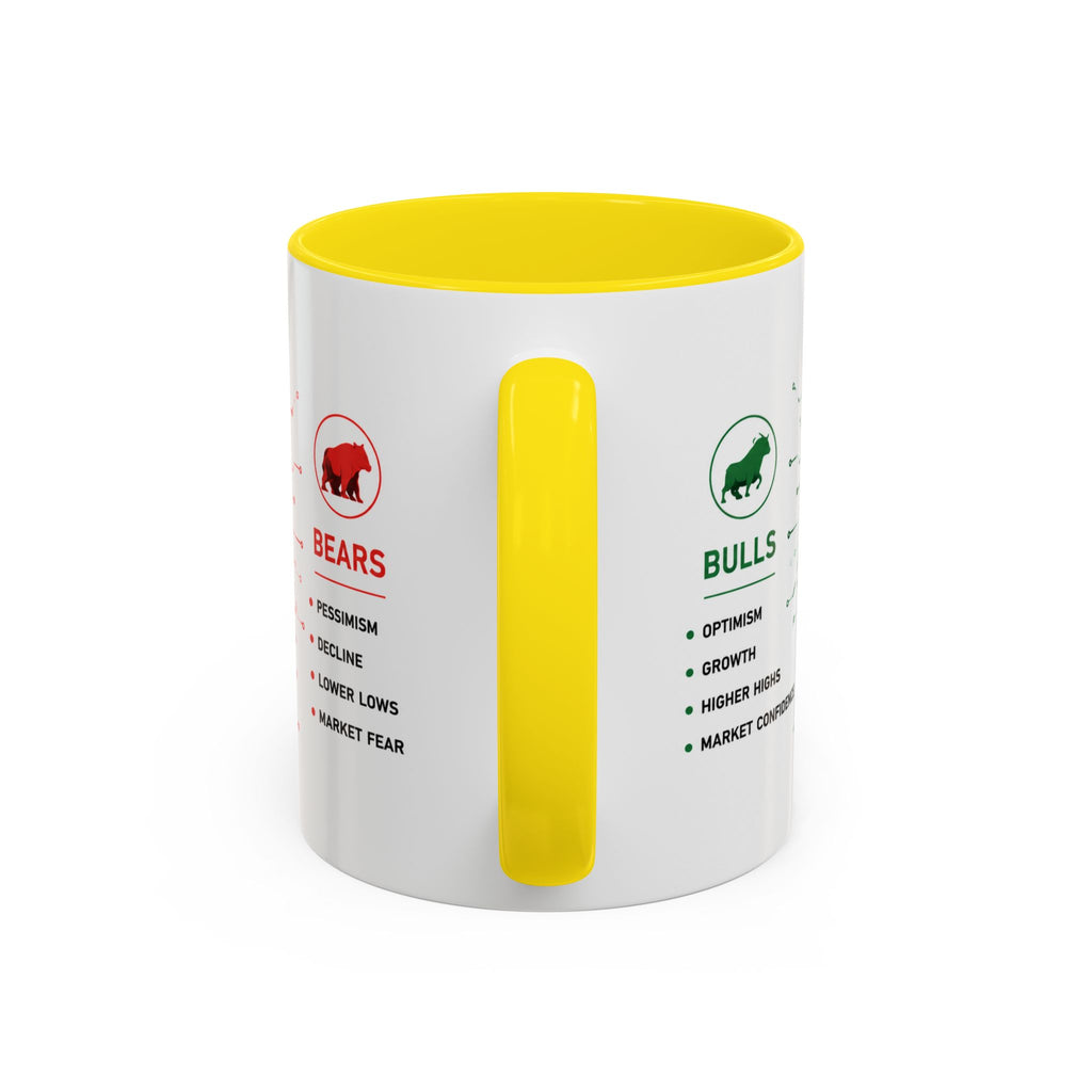 Bulls vs Bears Coffee Mug | Trader Coffee Cup | Stock Market Mug | Crypto Trading Gift | Day Trader Mug | Finance Lover Gift