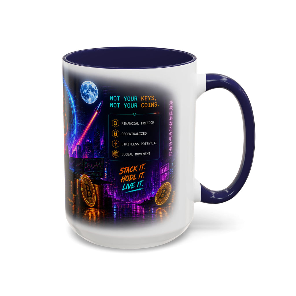 Bitcoin Cyberpunk Coffee Mug | Crypto Trader Mug | Bitcoin Is Freedom Cup | Crypto Gift for Men | Cyberpunk Bitcoin Art Mug