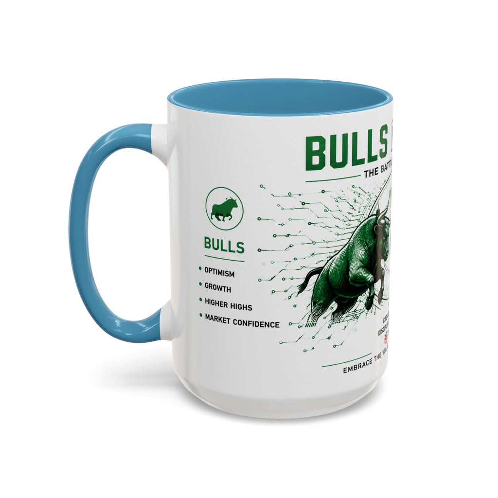 Bulls vs Bears Coffee Mug | Trader Coffee Cup | Stock Market Mug | Crypto Trading Gift | Day Trader Mug | Finance Lover Gift