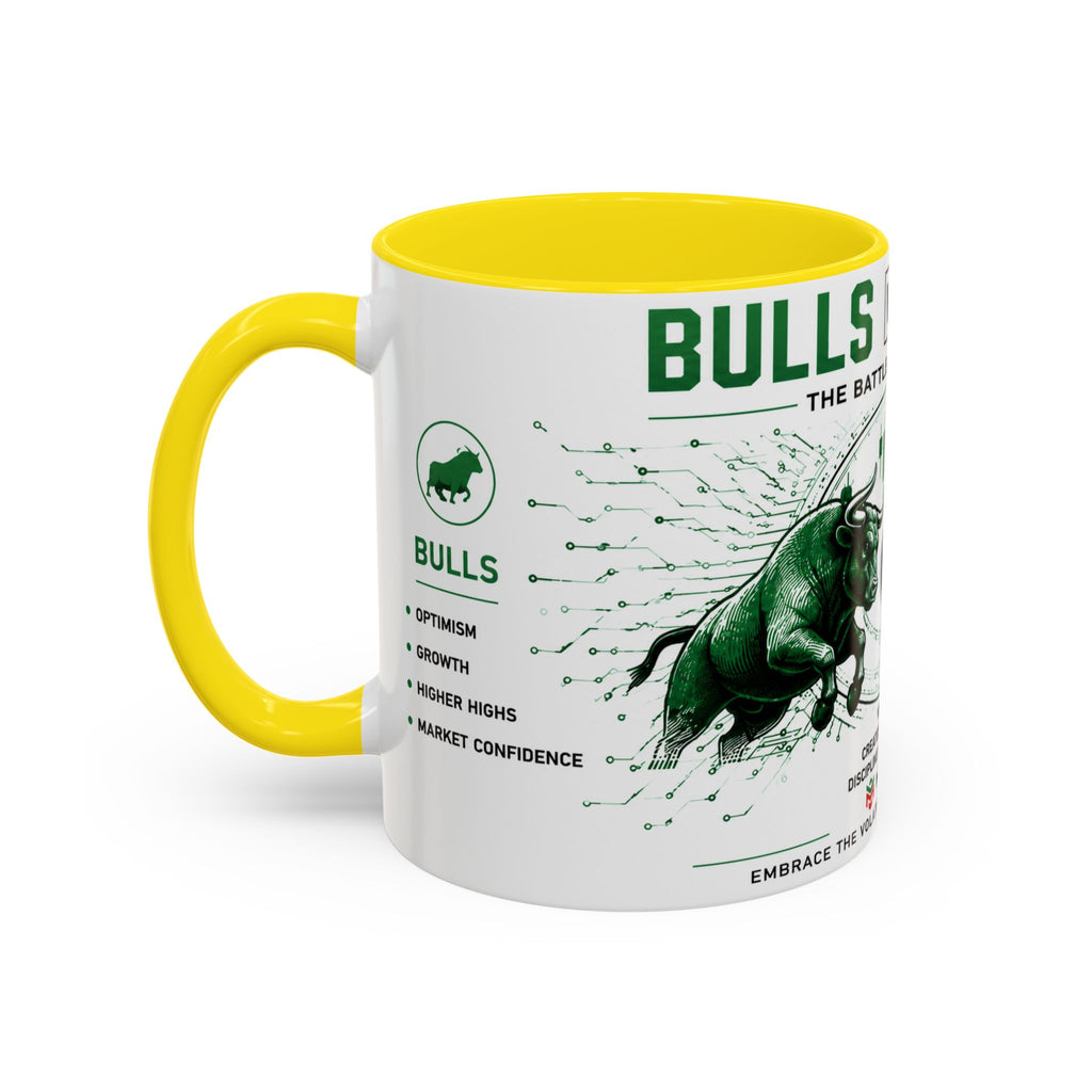 Bulls vs Bears Coffee Mug | Trader Coffee Cup | Stock Market Mug | Crypto Trading Gift | Day Trader Mug | Finance Lover Gift