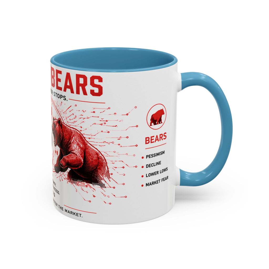 Bulls vs Bears Coffee Mug | Trader Coffee Cup | Stock Market Mug | Crypto Trading Gift | Day Trader Mug | Finance Lover Gift