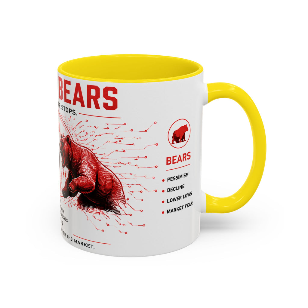 Bulls vs Bears Coffee Mug | Trader Coffee Cup | Stock Market Mug | Crypto Trading Gift | Day Trader Mug | Finance Lover Gift