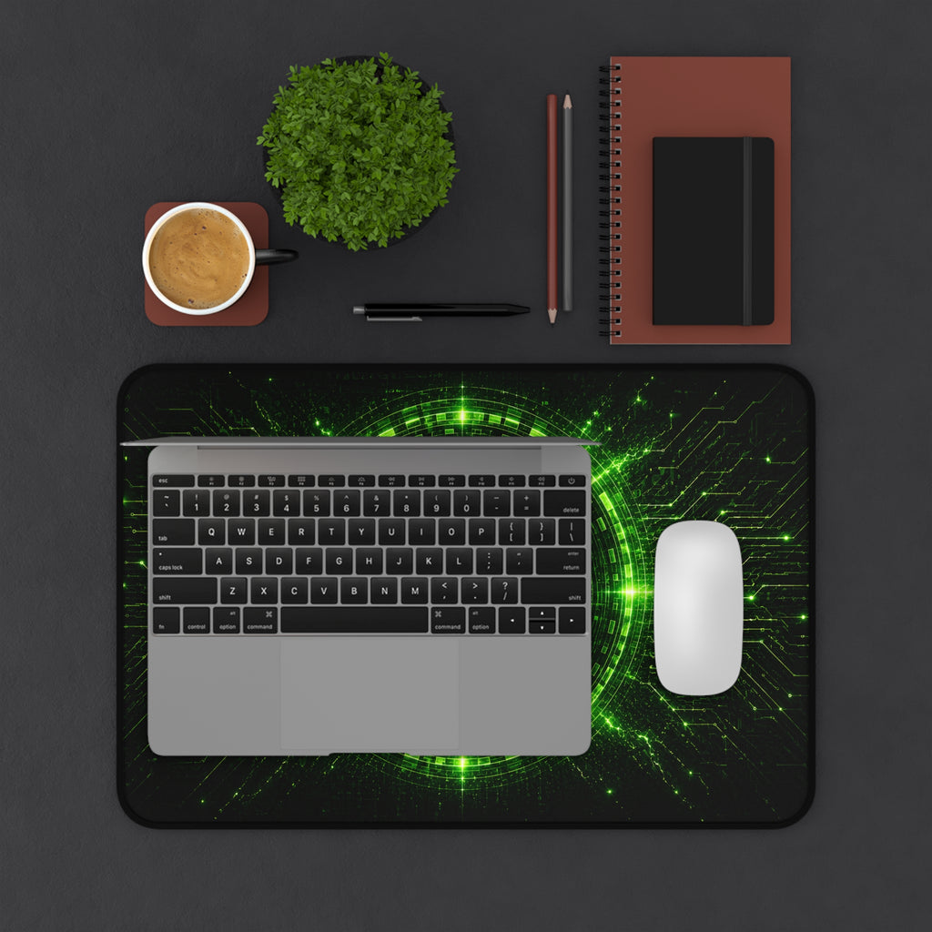 Ethereum desk mat product mockup for crypto gaming and trading desk decor
