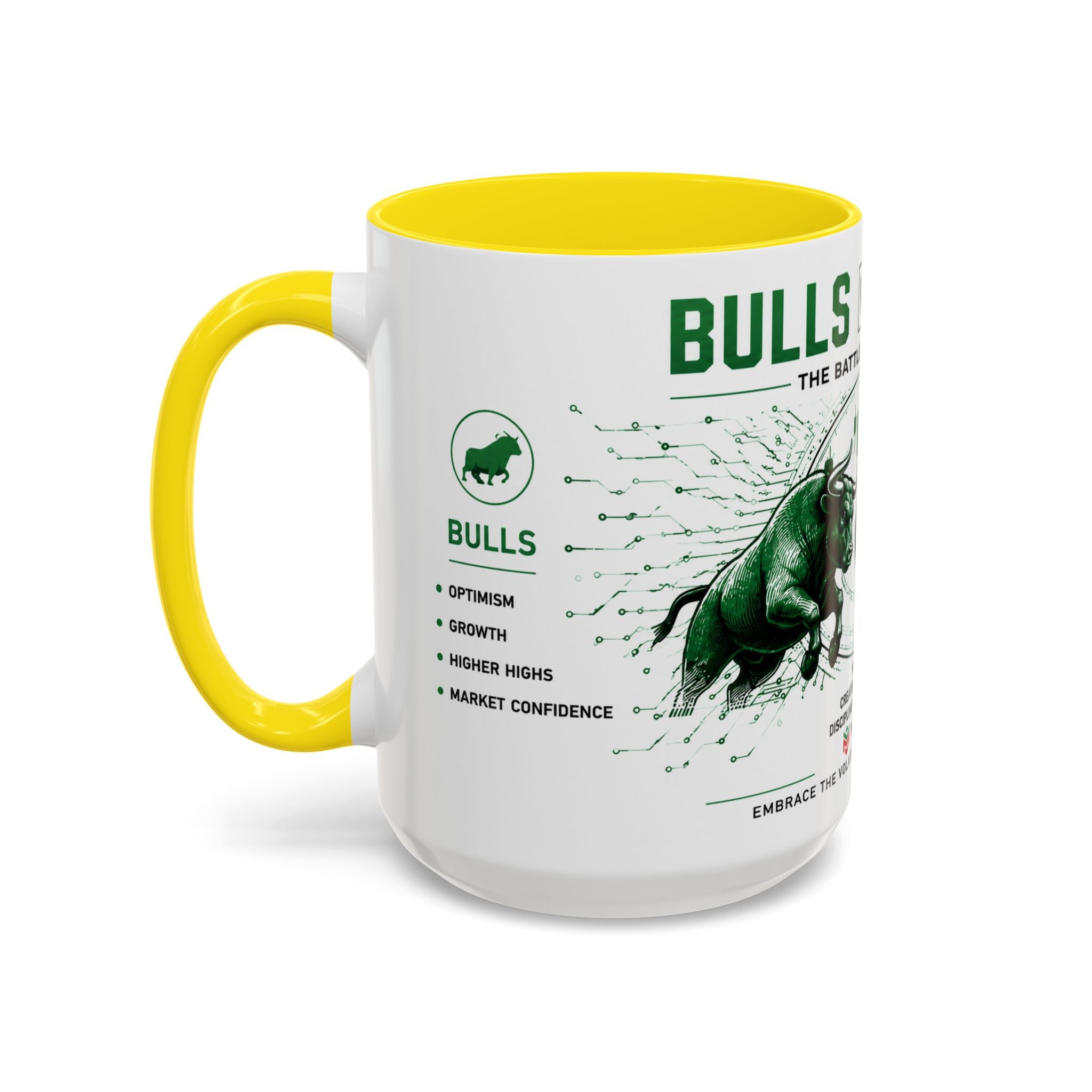 Bulls vs Bears Coffee Mug | Trader Coffee Cup | Stock Market Mug | Crypto Trading Gift | Day Trader Mug | Finance Lover Gift