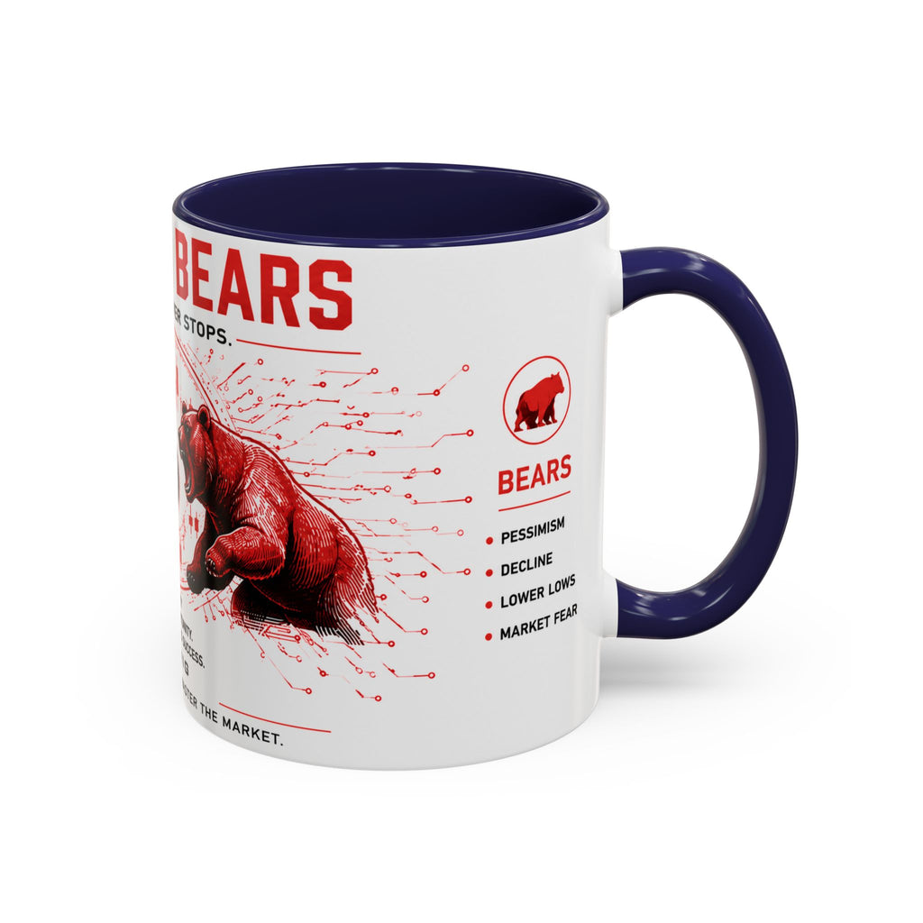 Bulls vs Bears Coffee Mug | Trader Coffee Cup | Stock Market Mug | Crypto Trading Gift | Day Trader Mug | Finance Lover Gift