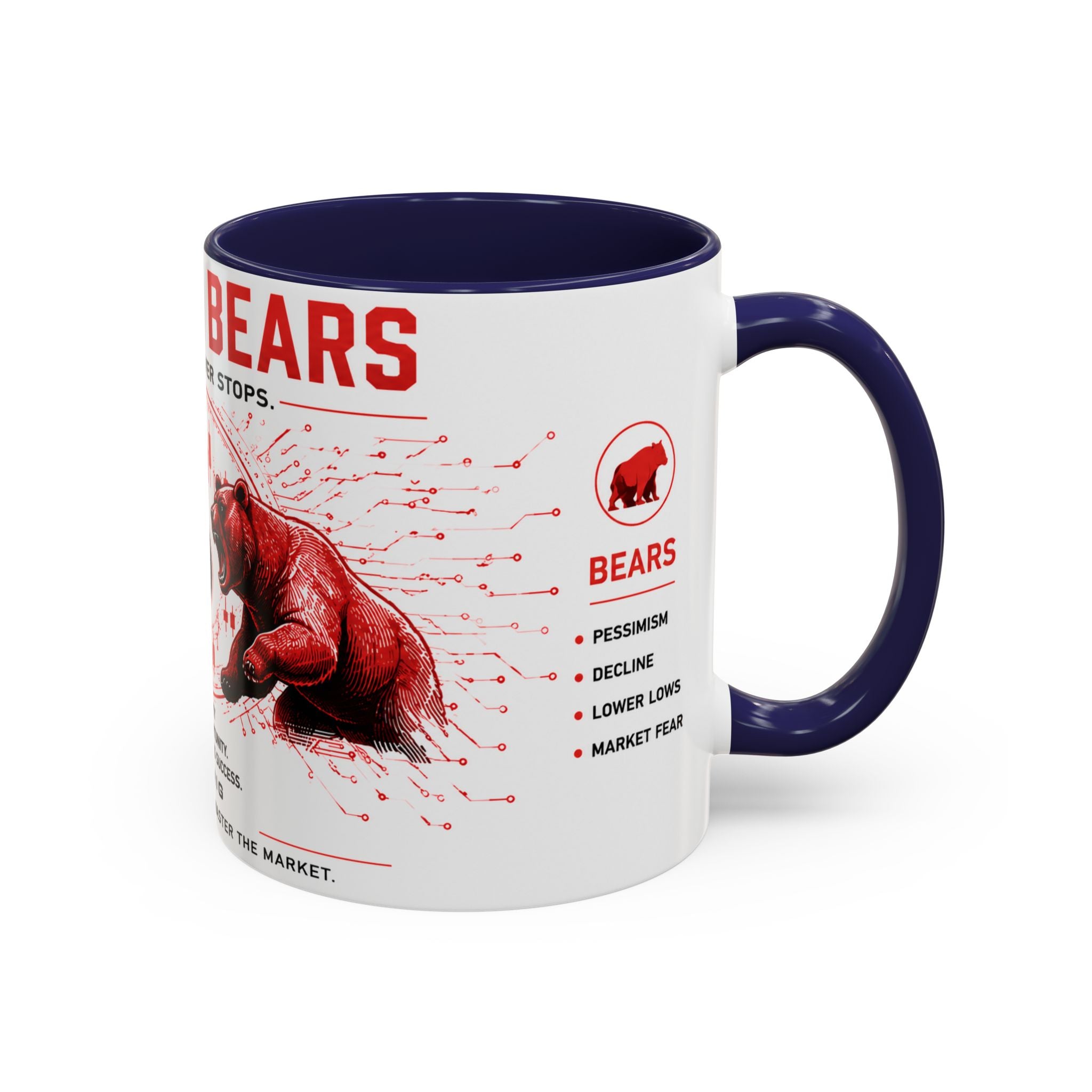 Bulls vs Bears Coffee Mug | Trader Coffee Cup | Stock Market Mug | Crypto Trading Gift | Day Trader Mug | Finance Lover Gift