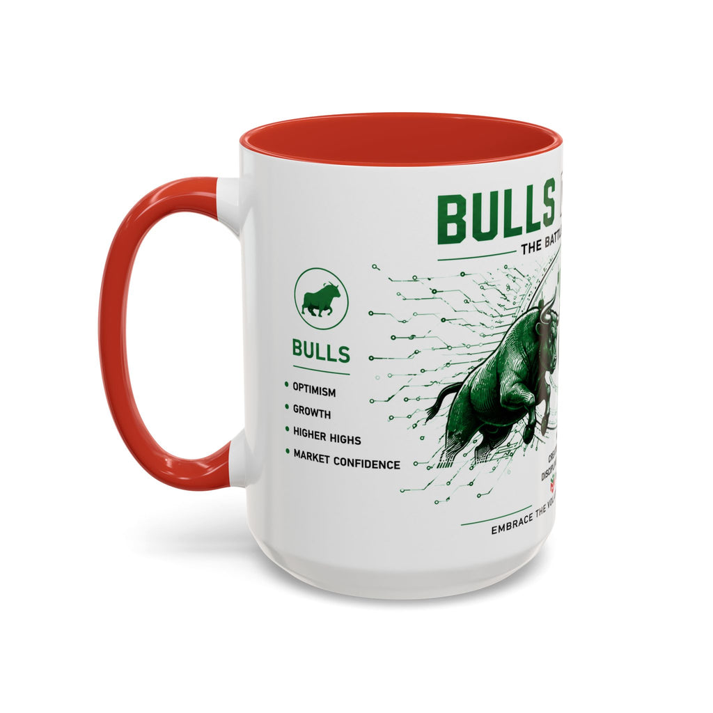 Bulls vs Bears Coffee Mug | Trader Coffee Cup | Stock Market Mug | Crypto Trading Gift | Day Trader Mug | Finance Lover Gift