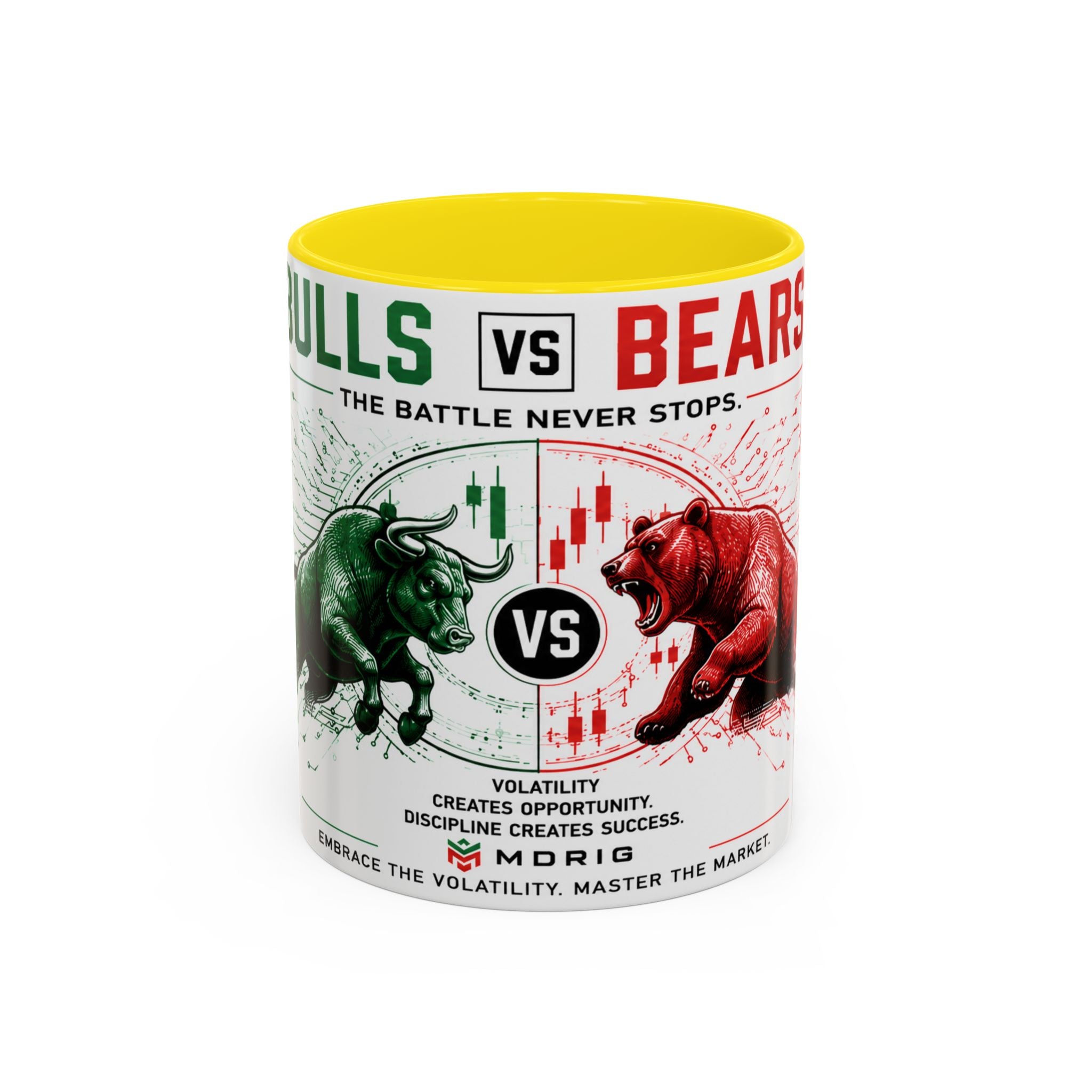 Bulls vs Bears Coffee Mug | Trader Coffee Cup | Stock Market Mug | Crypto Trading Gift | Day Trader Mug | Finance Lover Gift