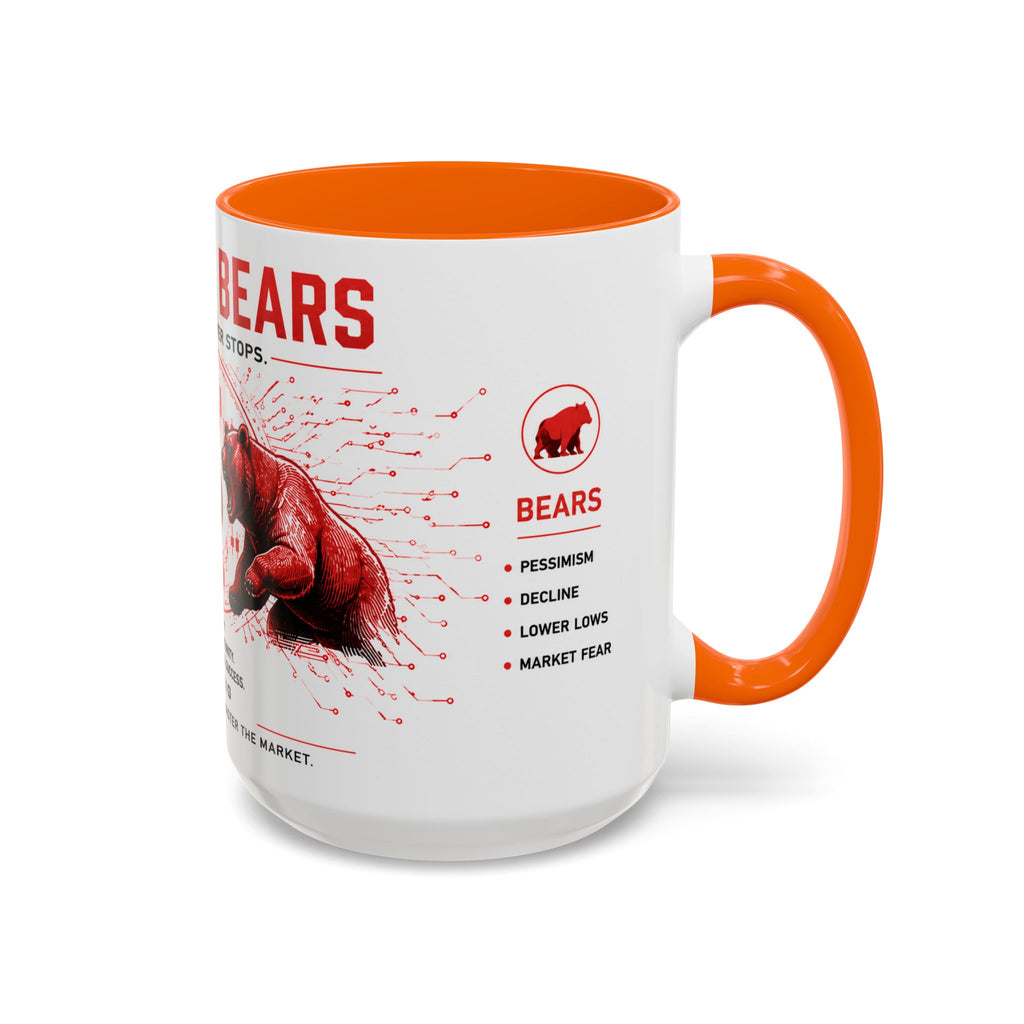 Bulls vs Bears Coffee Mug | Trader Coffee Cup | Stock Market Mug | Crypto Trading Gift | Day Trader Mug | Finance Lover Gift