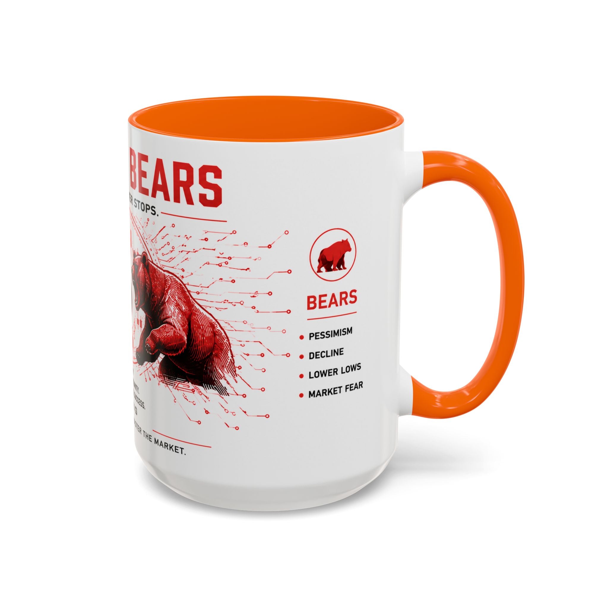 Bulls vs Bears Coffee Mug | Trader Coffee Cup | Stock Market Mug | Crypto Trading Gift | Day Trader Mug | Finance Lover Gift