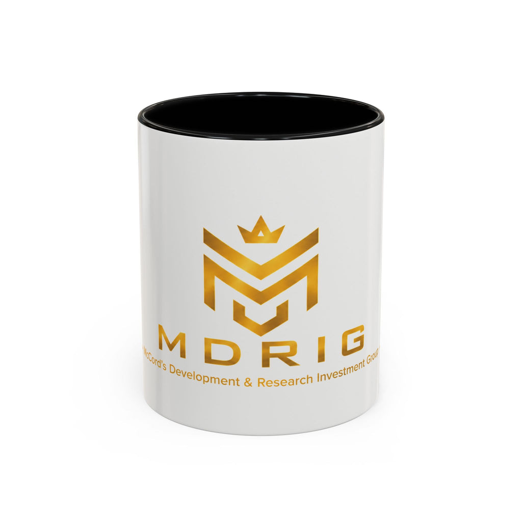 MDRIG crypto coffee mug for Bitcoin investors stock traders and blockchain enthusiasts
