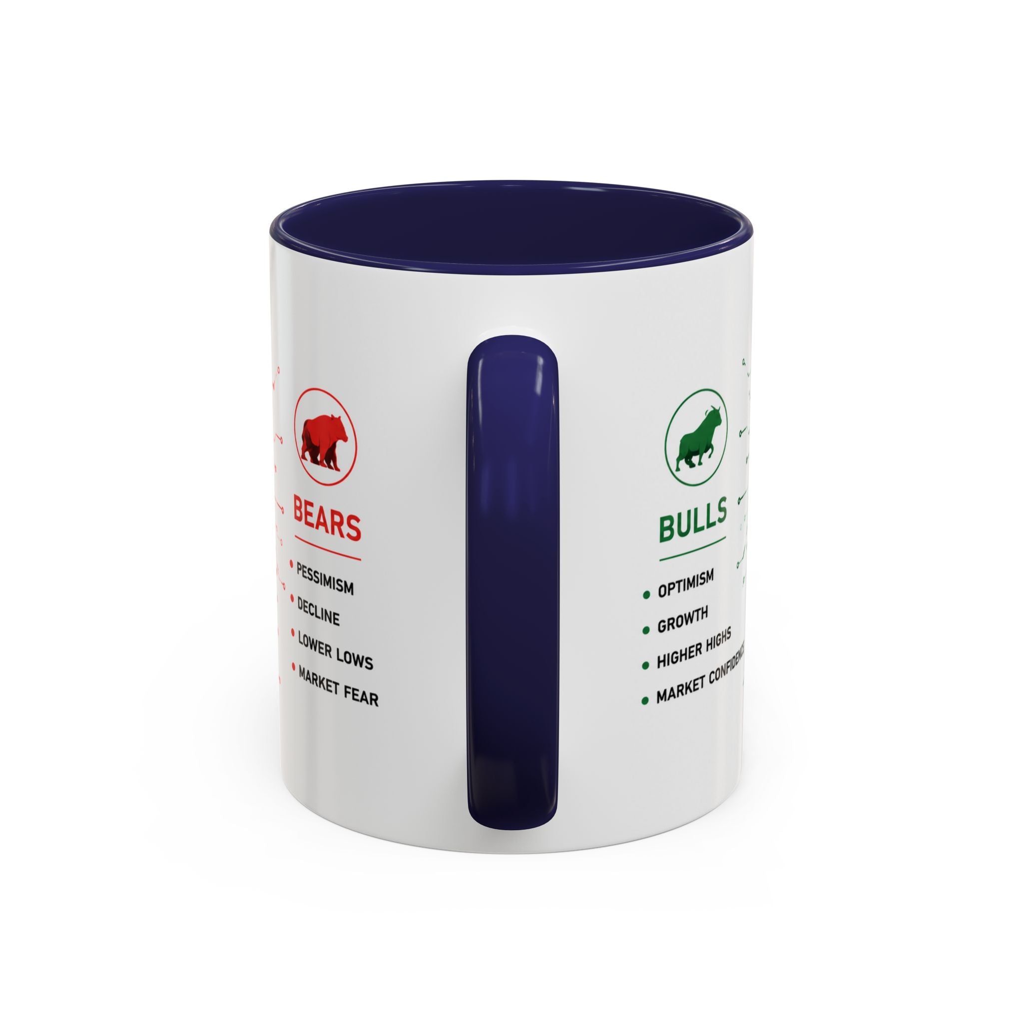 Bulls vs Bears Coffee Mug | Trader Coffee Cup | Stock Market Mug | Crypto Trading Gift | Day Trader Mug | Finance Lover Gift
