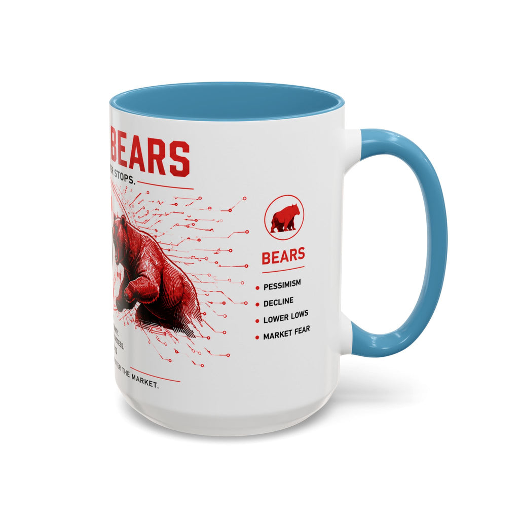 Bulls vs Bears Coffee Mug | Trader Coffee Cup | Stock Market Mug | Crypto Trading Gift | Day Trader Mug | Finance Lover Gift