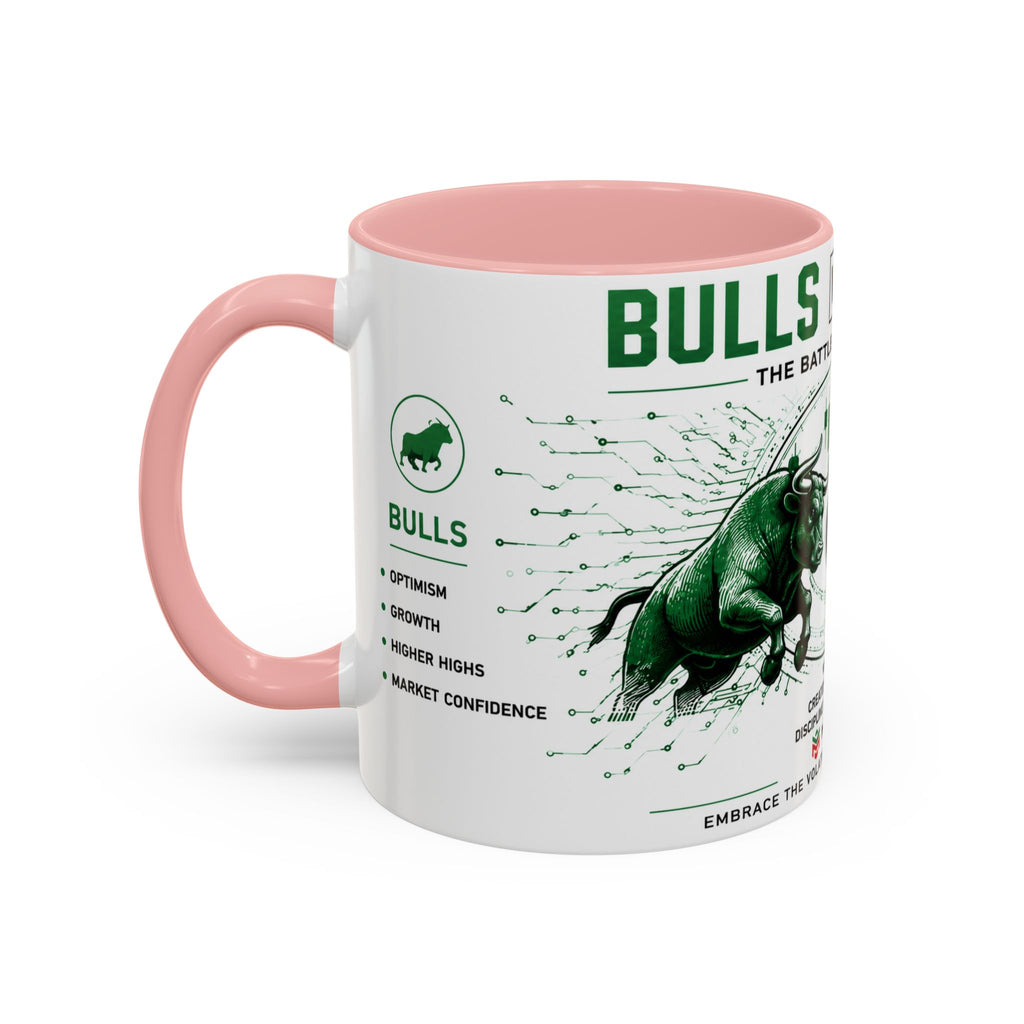 Bulls vs Bears Coffee Mug | Trader Coffee Cup | Stock Market Mug | Crypto Trading Gift | Day Trader Mug | Finance Lover Gift