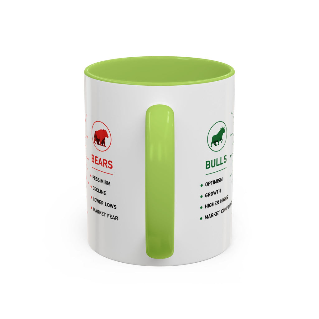 Bulls vs Bears Coffee Mug | Trader Coffee Cup | Stock Market Mug | Crypto Trading Gift | Day Trader Mug | Finance Lover Gift