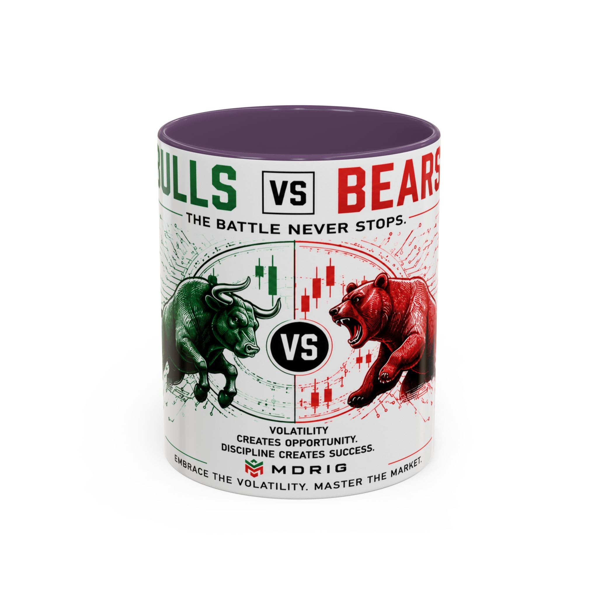 Bulls vs Bears Coffee Mug | Trader Coffee Cup | Stock Market Mug | Crypto Trading Gift | Day Trader Mug | Finance Lover Gift