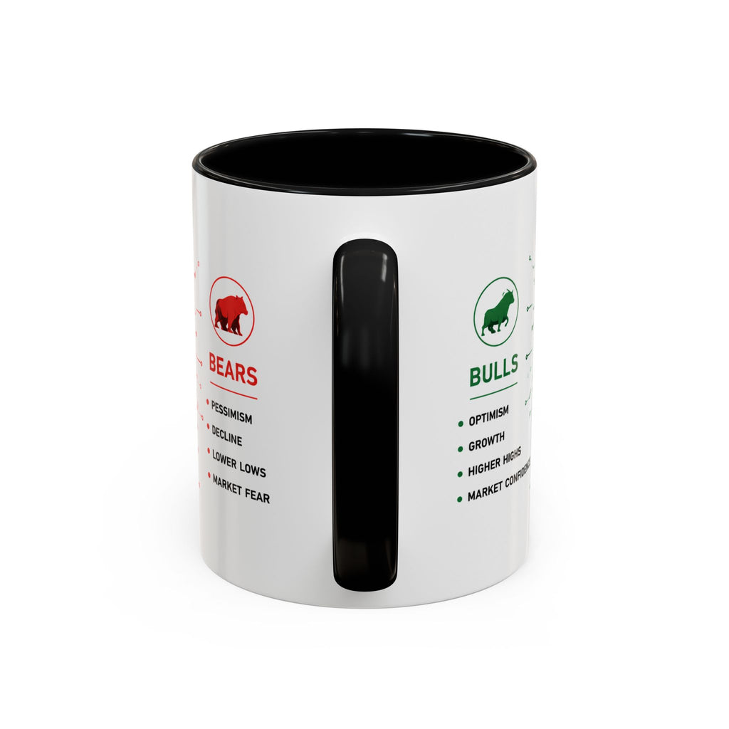 Bulls vs Bears Coffee Mug | Trader Coffee Cup | Stock Market Mug | Crypto Trading Gift | Day Trader Mug | Finance Lover Gift