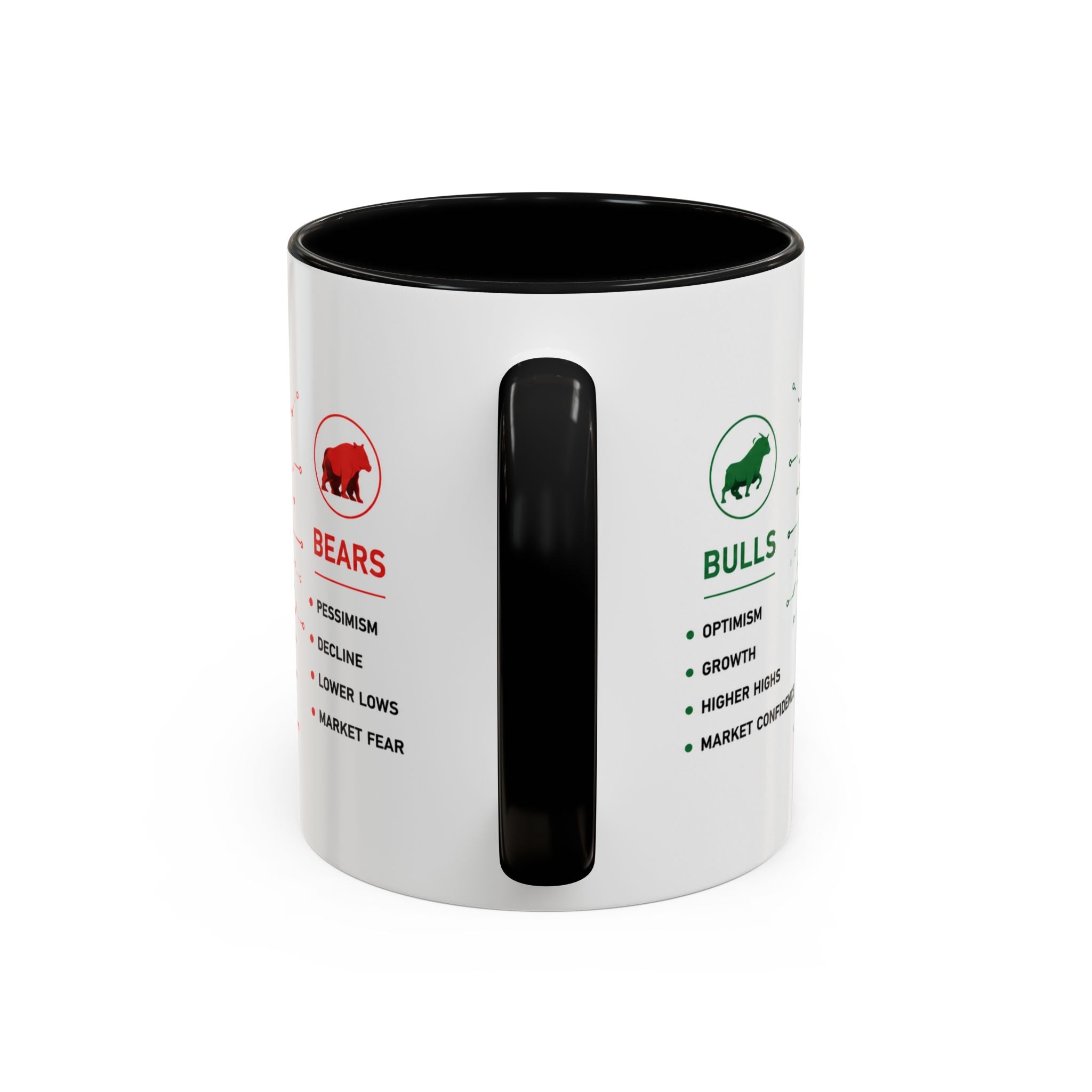 Bulls vs Bears Coffee Mug | Trader Coffee Cup | Stock Market Mug | Crypto Trading Gift | Day Trader Mug | Finance Lover Gift