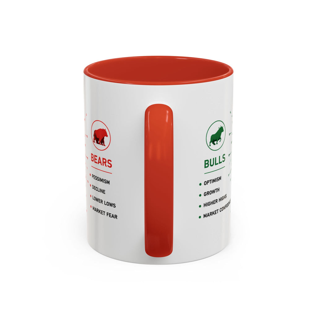 Bulls vs Bears Coffee Mug | Trader Coffee Cup | Stock Market Mug | Crypto Trading Gift | Day Trader Mug | Finance Lover Gift