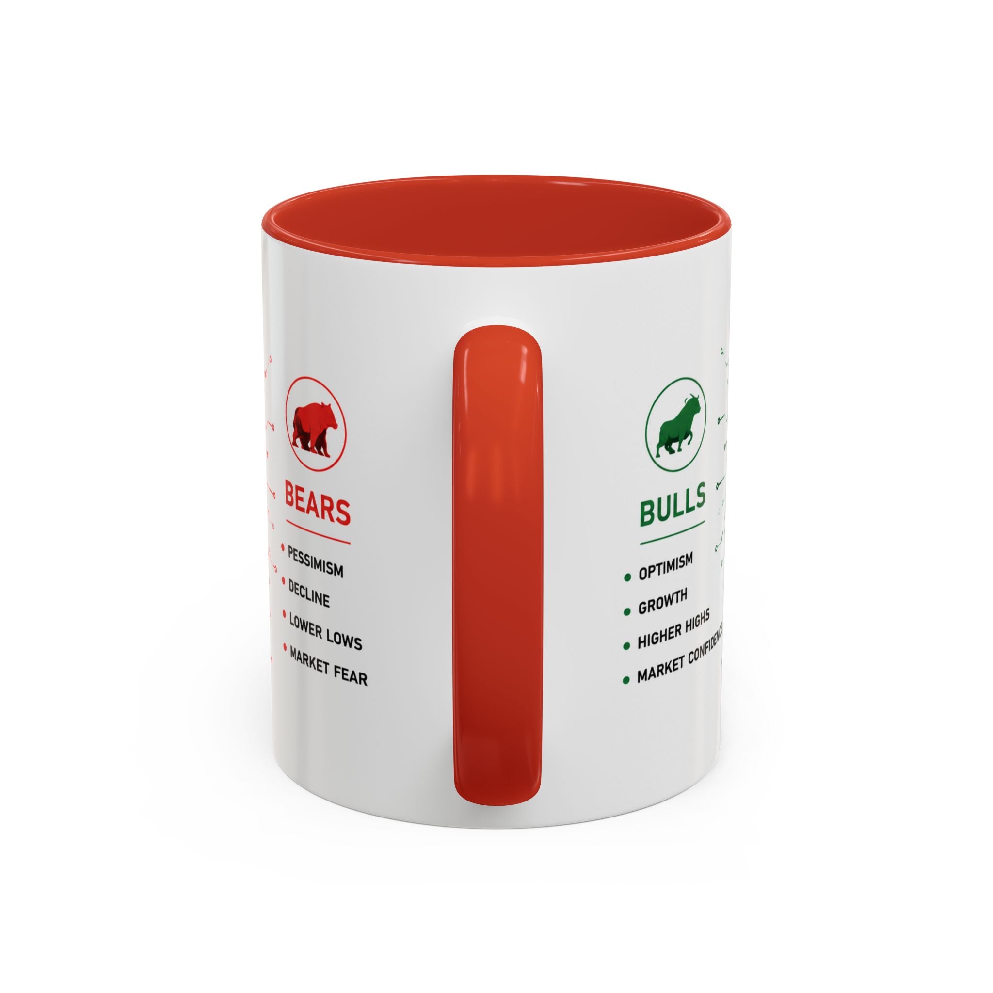 Bulls vs Bears Coffee Mug | Trader Coffee Cup | Stock Market Mug | Crypto Trading Gift | Day Trader Mug | Finance Lover Gift