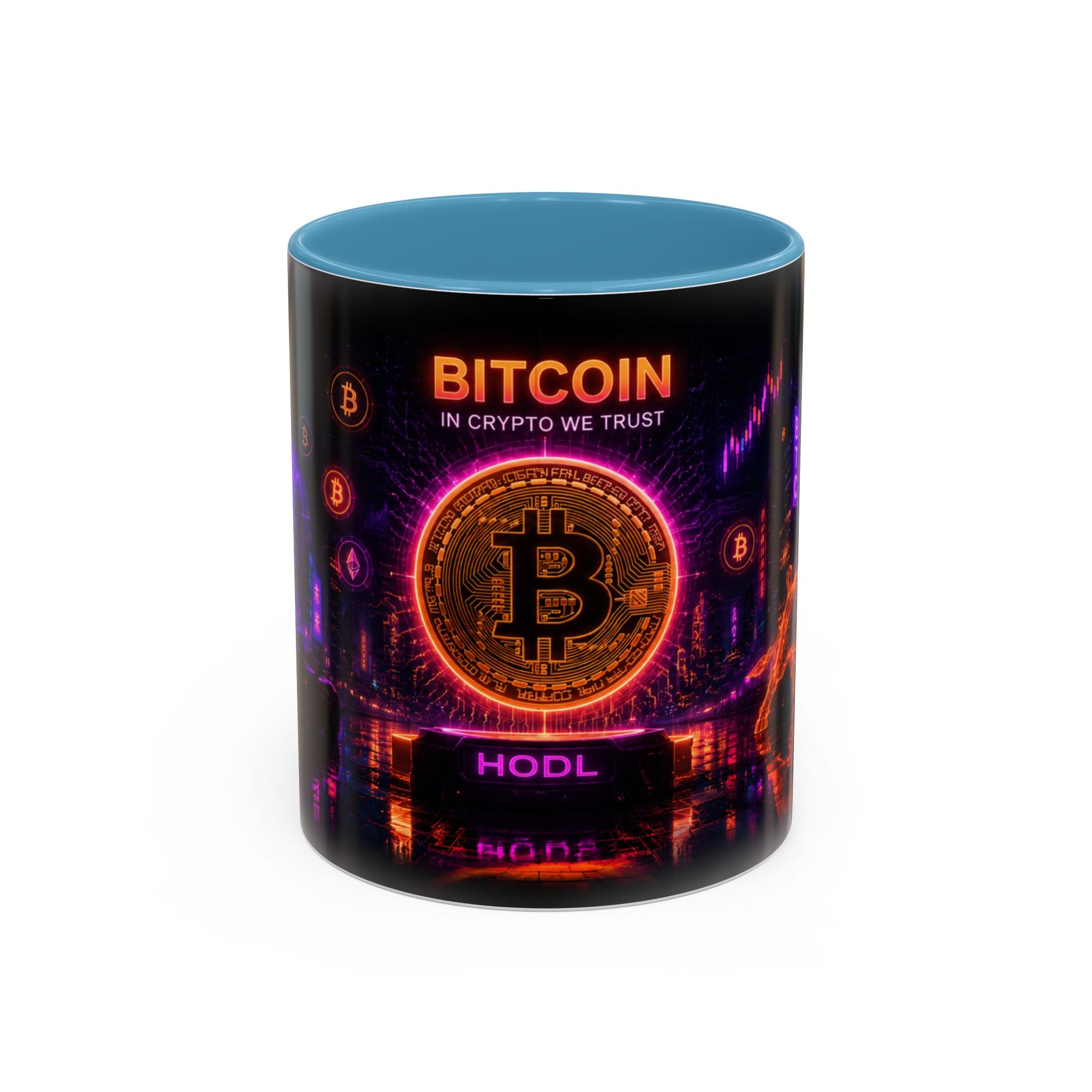Bitcoin Cyberpunk Coffee Mug | Crypto Trader Mug | Bitcoin Is Freedom Cup | Crypto Gift for Men | Cyberpunk Bitcoin Art Mug